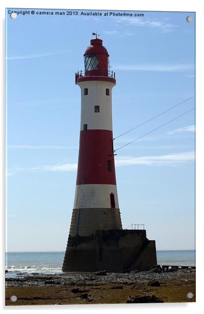 Beach Head Lighthouse Acrylic by camera man