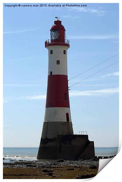 Beach Head Lighthouse Print by camera man