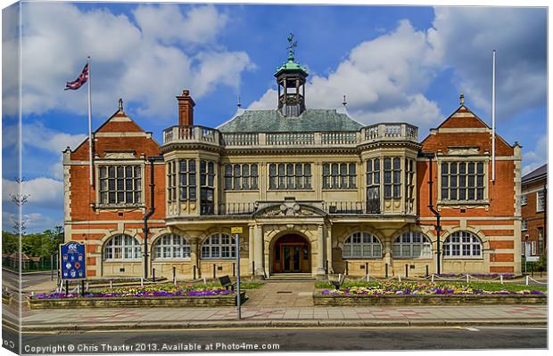Hendon Town Hall The Burroughs Canvas Print by Chris Thaxter