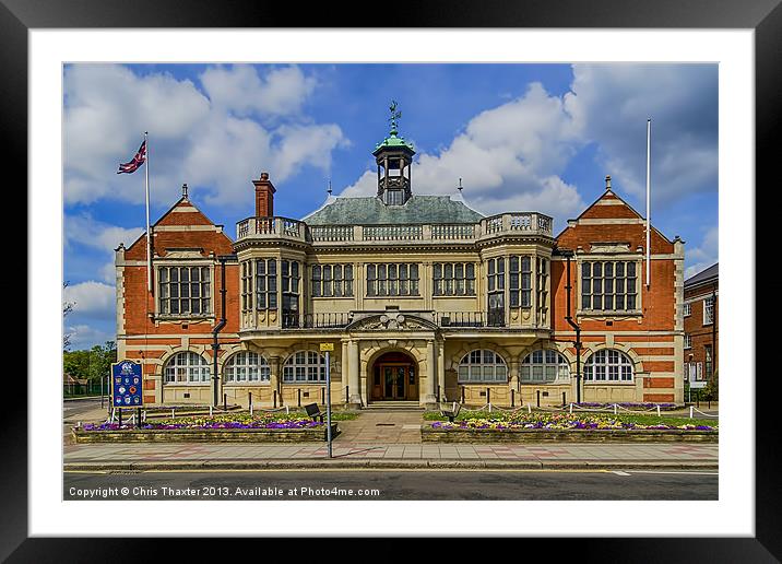 Hendon Town Hall The Burroughs Framed Mounted Print by Chris Thaxter
