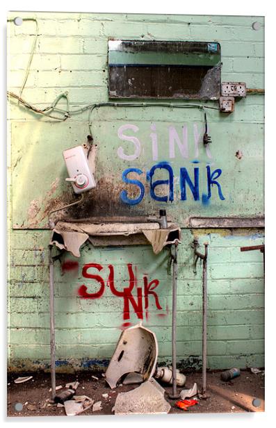 sink sank sunk Acrylic by Gavin Wilson