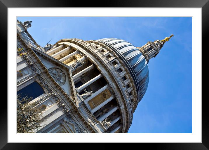St Pauls Cathedral London Framed Mounted Print by David Pyatt