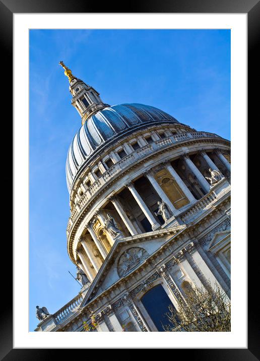 St Pauls Cathedral London Framed Mounted Print by David Pyatt