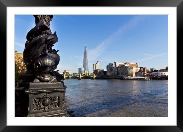 River Thames view Framed Mounted Print by David Pyatt