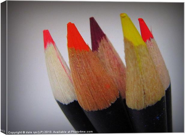 colored pencils Canvas Print by dale rys (LP)