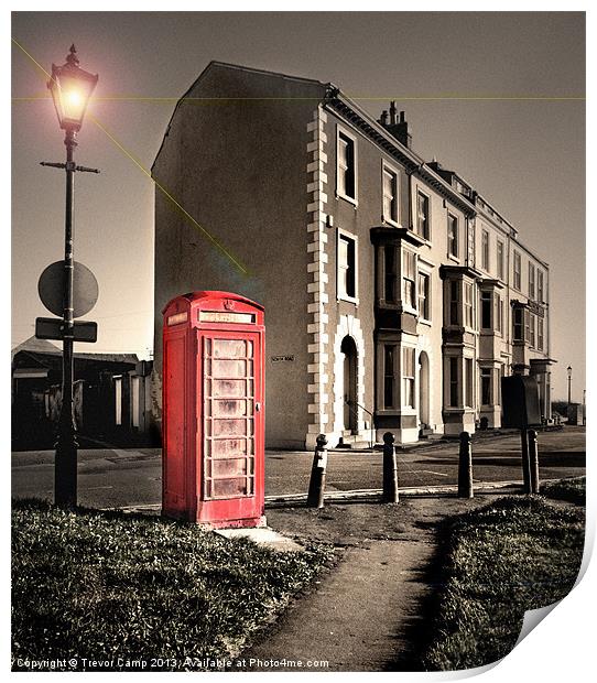 The Old Red Box Print by Trevor Camp