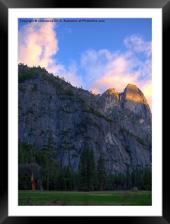 Yosemite Valley Framed Mounted Print by chris wood