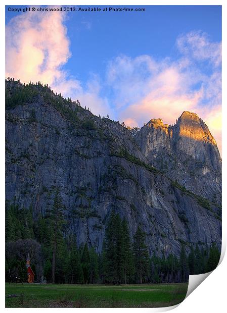 Yosemite Valley Print by chris wood
