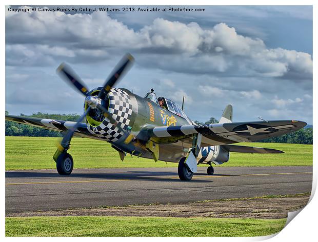 Snafu -Flying Legends 2012 Print by Colin Williams Photography