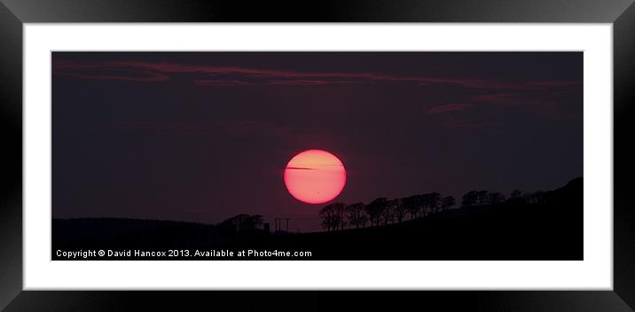 Summer Sunset Framed Mounted Print by David Hancox