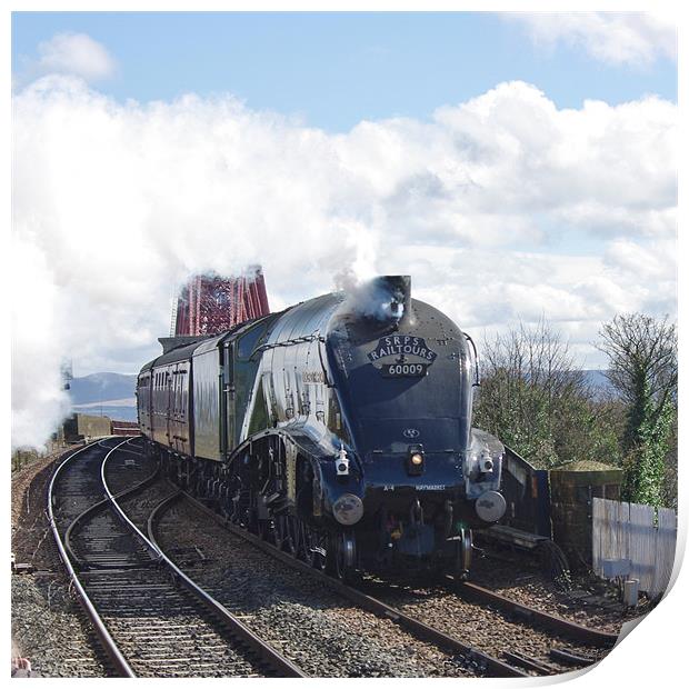 Gresley A4 Pacific Steam Locomotive Print by Lee Osborne