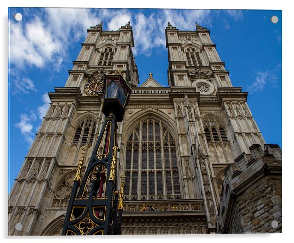 6pm at Westminster Abbey Acrylic by Nick Hillman