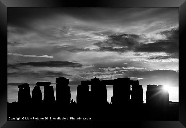 Stonehenge Framed Print by Mary Fletcher