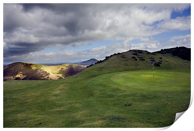Church Stretton Golf Course Print by Darren Burroughs