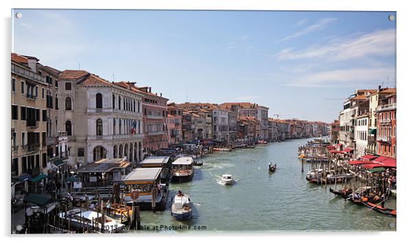 Grand Canal, Venice Acrylic by John Biggadike