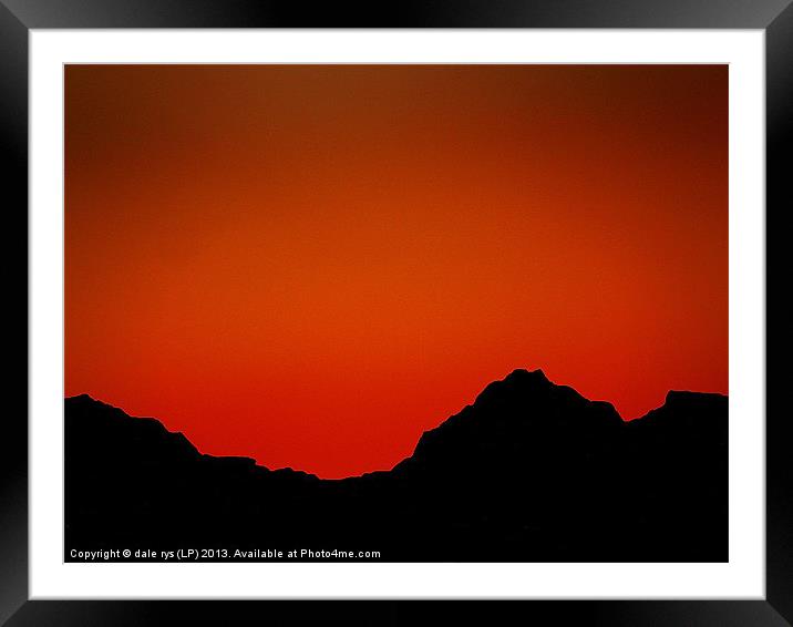 highland sunset Framed Mounted Print by dale rys (LP)