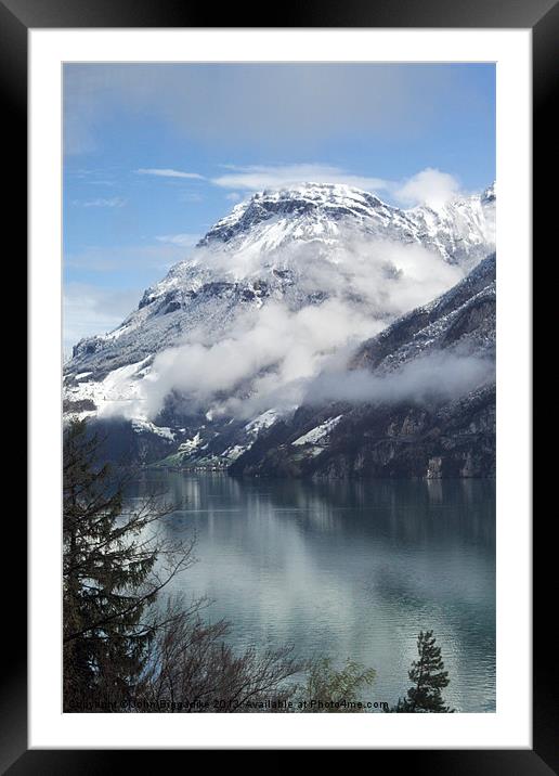 Alpine view Framed Mounted Print by John Biggadike