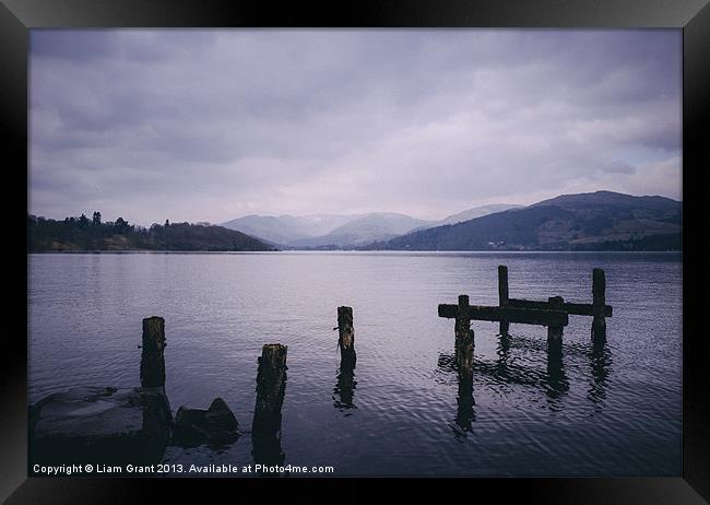 Windermere from High Wray Bay. Lake District, Cumb Framed Print by Liam Grant