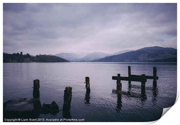 Windermere from High Wray Bay. Lake District, Cumb Print by Liam Grant