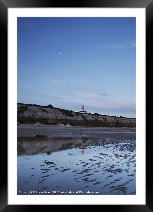 Lighthouse and Cliffs at Dawn. Old Hunstanton, Nor Framed Mounted Print by Liam Grant