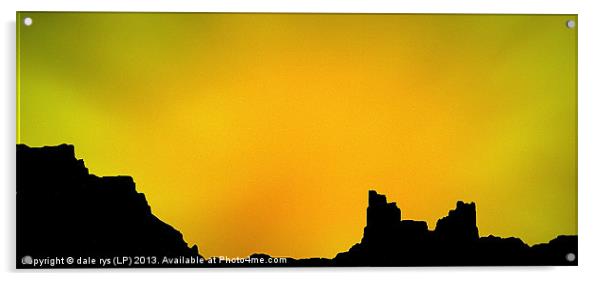 yellow castle Acrylic by dale rys (LP)