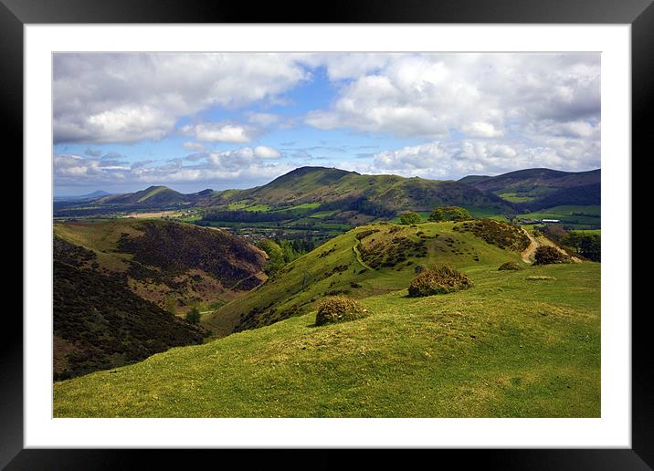 Church Stretton Golf Course Framed Mounted Print by Darren Burroughs