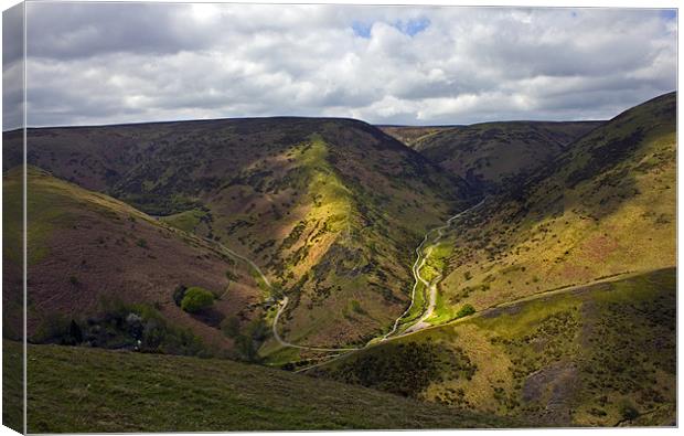 Carding Mill Valley Canvas Print by Darren Burroughs