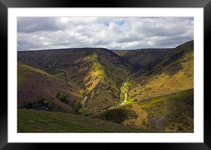 Carding Mill Valley Framed Mounted Print by Darren Burroughs