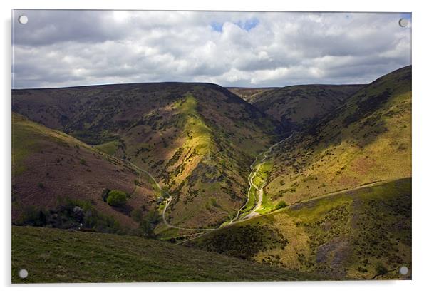 Carding Mill Valley Acrylic by Darren Burroughs