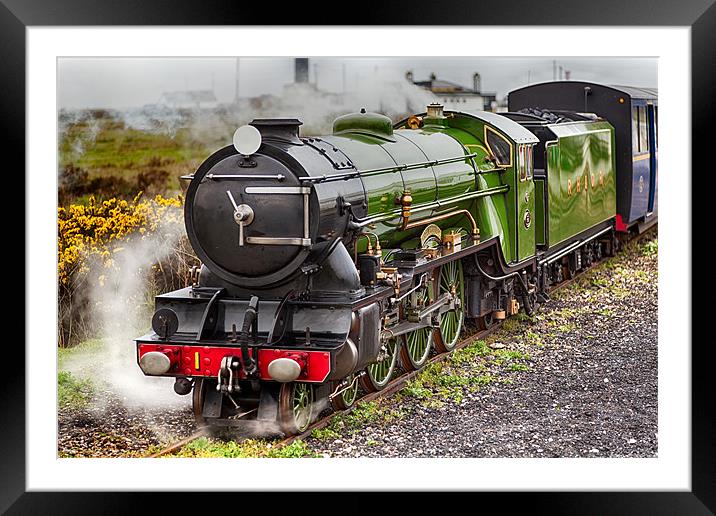 Minature Steam Loco Framed Mounted Print by Richard Thomas