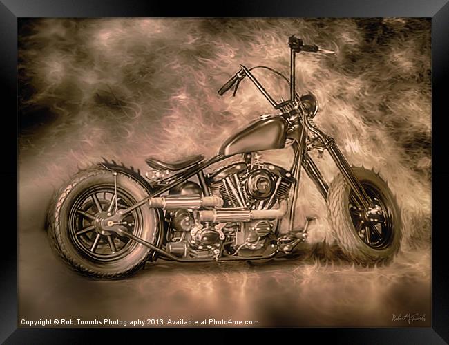 THE DEVILS RIDE Framed Print by Rob Toombs