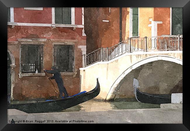 Venice Rush Hour Framed Print by Brian  Raggatt