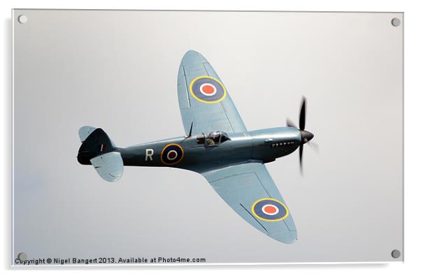 Supermarine Spitfire PR Mk XI PL 965 Acrylic by Nigel Bangert