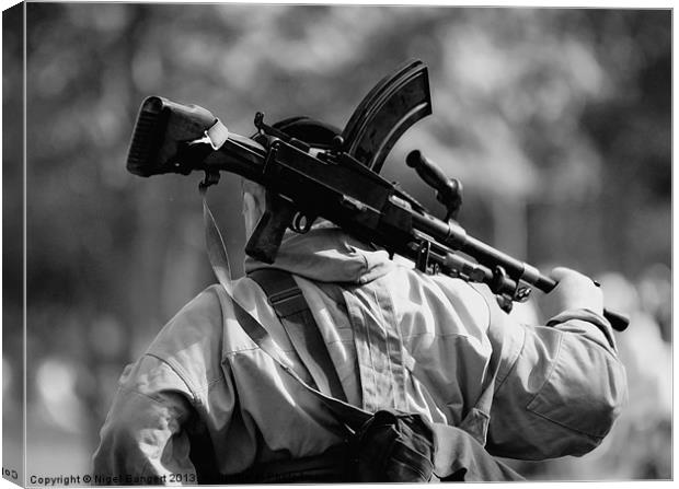 Bren Gunner Canvas Print by Nigel Bangert