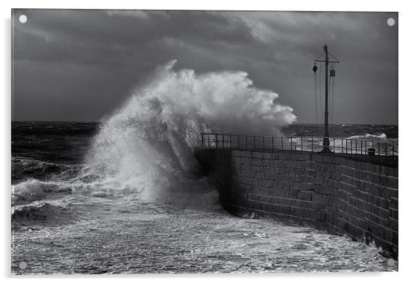 Breaking wave Acrylic by Steve Cowe