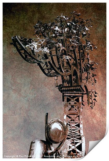 Metal Tree Print by Ray Pritchard