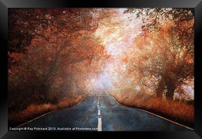Road To Nowhere(Textured) Framed Print by Ray Pritchard