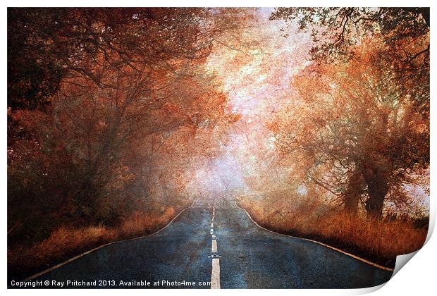 Road To Nowhere(Textured) Print by Ray Pritchard