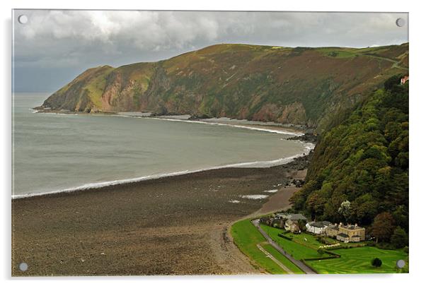 The Manor House, Lynmouth Acrylic by graham young