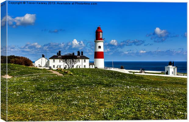 Souter Lighthouse Canvas Print by Trevor Kersley RIP