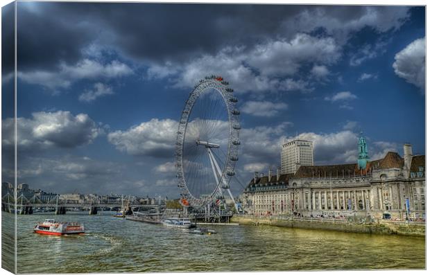 The London Eye Canvas Print by Dean Messenger
