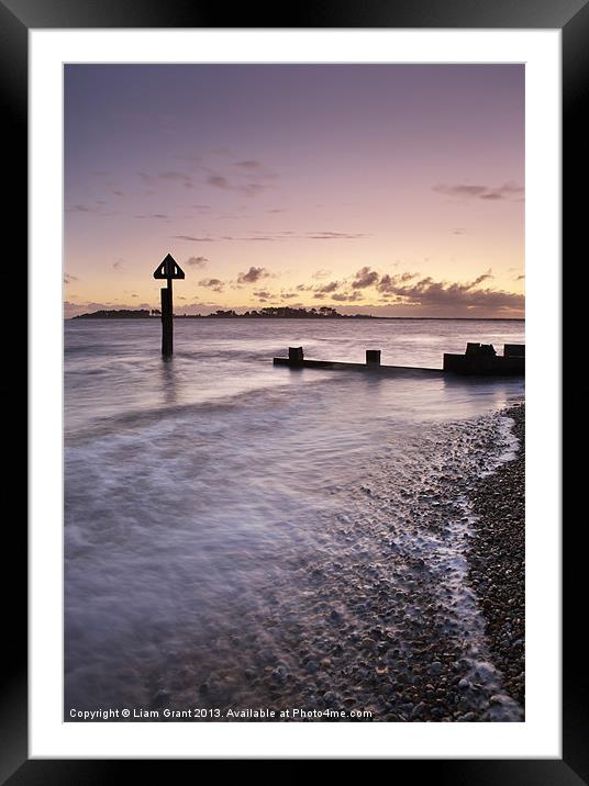 Hightide at dawn, Wells-next-the-sea, Norfolk, UK Framed Mounted Print by Liam Grant