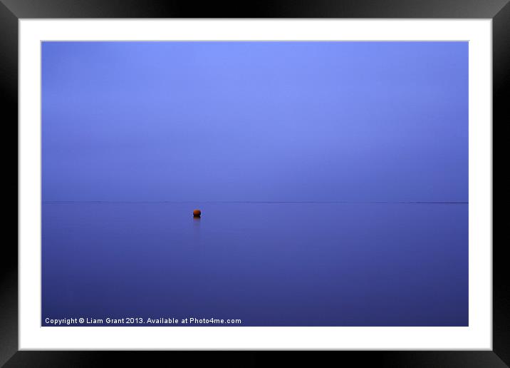 Buoy at twilight, Wells-next-the-Sea Framed Mounted Print by Liam Grant