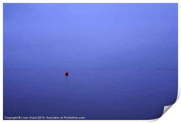 Buoy at twilight, Wells-next-the-Sea Print by Liam Grant