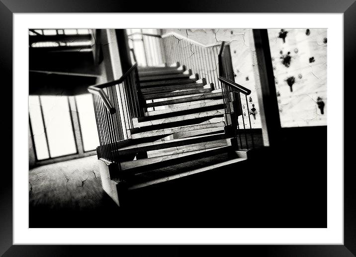 Buying a stairway to heaven. Framed Mounted Print by David Hare