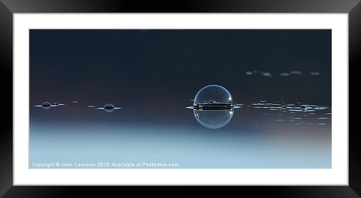 Bubble world Framed Mounted Print by John Cameron