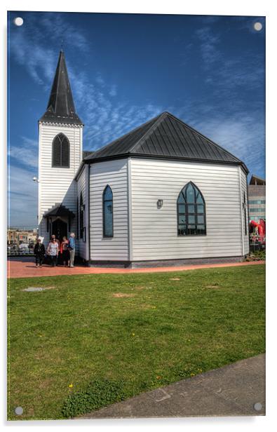 The Norwegian Church Acrylic by Steve Purnell