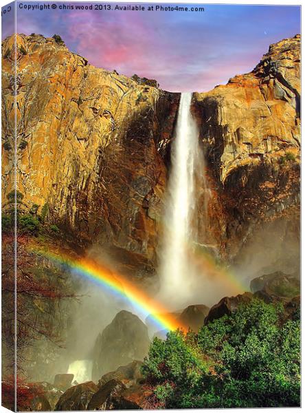 Rainbow Falls Canvas Print by chris wood