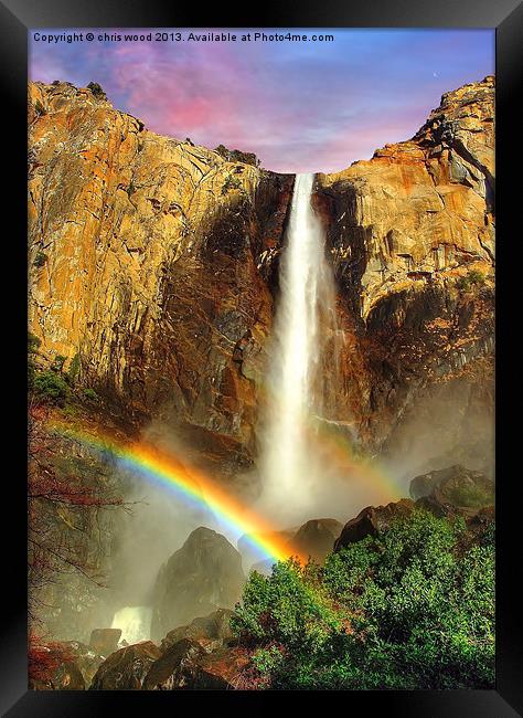 Rainbow Falls Framed Print by chris wood