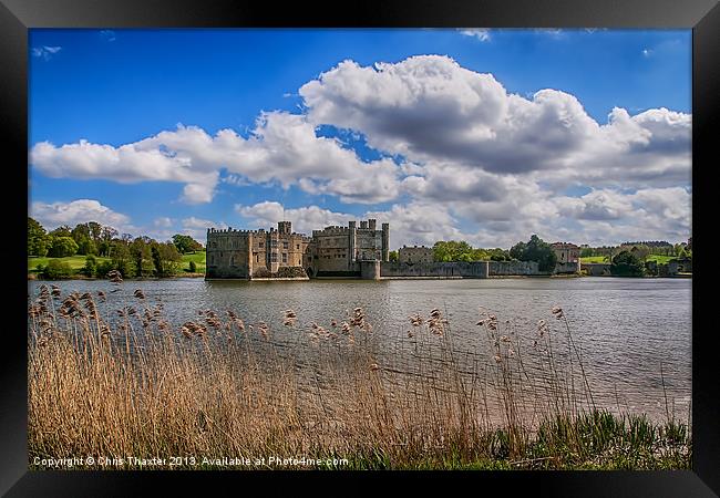 Leeds Castle Moat Framed Print by Chris Thaxter